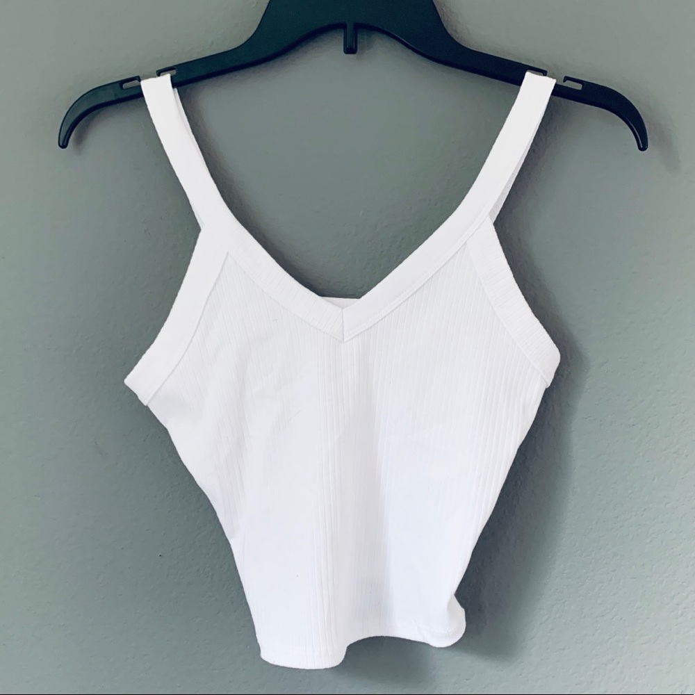 Cropped White Tank